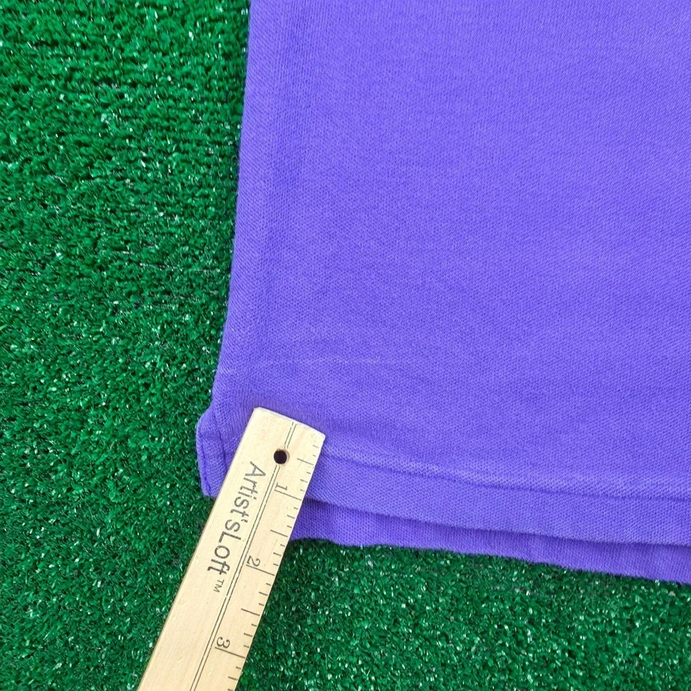 Nike LSU Tigers Team Edition Pique Polo Shirt Mens XL Purple Short Sleeve NCAA